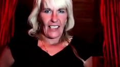 Mature Blonde Masturbating In A Webcam